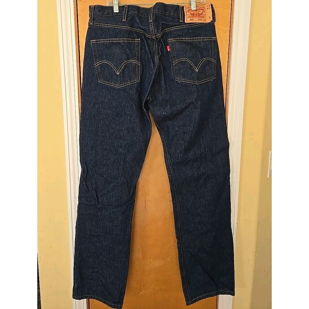 501XX Levi Strause & Co VTG 90's button fly Size 38x36 Dark Denim Jeans Levi's